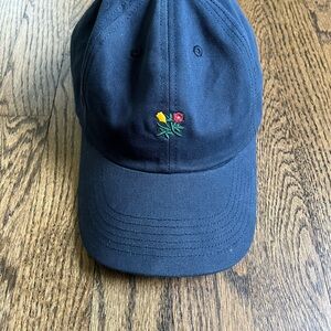 Aime Leon Dore Navy Blue Cap with Floral Embroidery